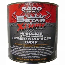 Five Star Paint 5 Star Xtreme 5400 Lacquer Primer  4.58 VOC  1Gal Primer Only