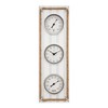 La Crosse Clock BBB86064 25" Beadboard Quartz Clock with Temp