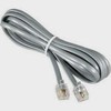 Great Lakes Communications Telephone Line Cord 7 Ft Silver Satin