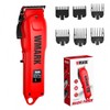 WMARK 1005 Máquina Cortar Cabello Profesional Inalámbrica, Rojo