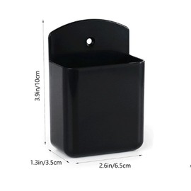 zaoalife 3 Pcs Wall Mounted Remote Control Holder Organizer, Adhesive Remote Control Holder, Player Controller Holder Storage Case, Wall Mounted Remote Organizer Box Tray