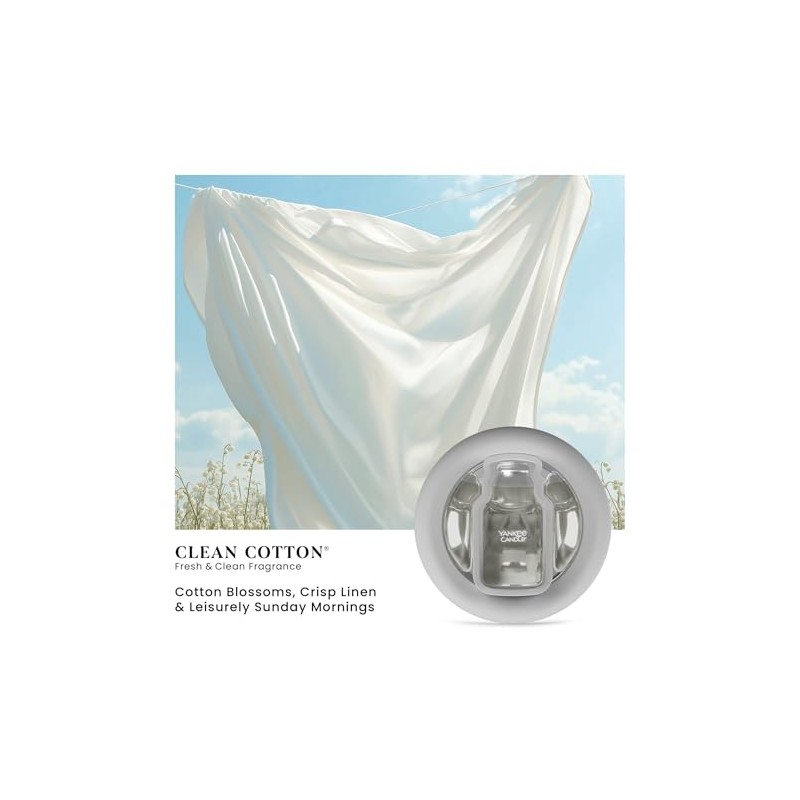 Yankee Candle Smart Scent Vent Clip Clean Cotton