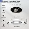 LTBLIGHT 6 Pack 3 inch Recessed Lighting Trims Spotlight Frame,Matte