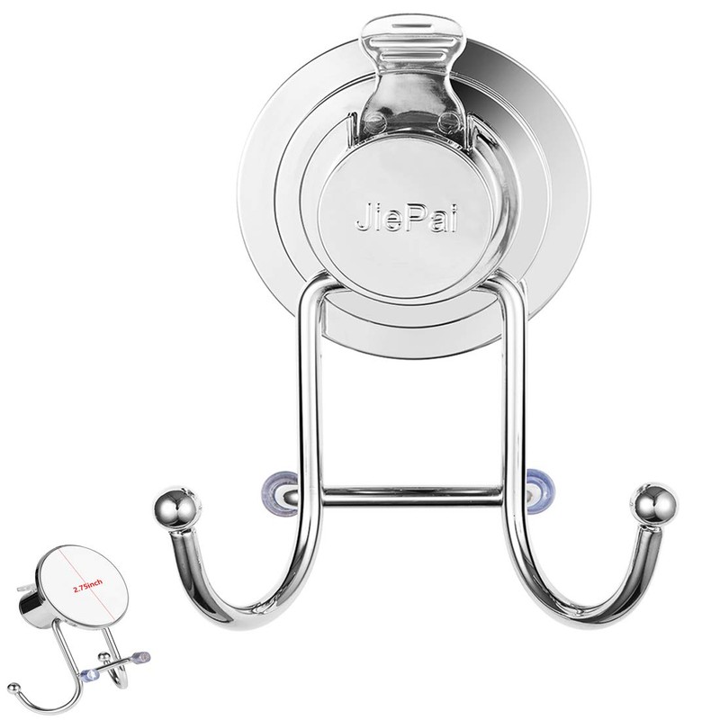 JiePai Suction Cup Towel Hooks,Shower Towel Holder for Bathroom,Suction Shower