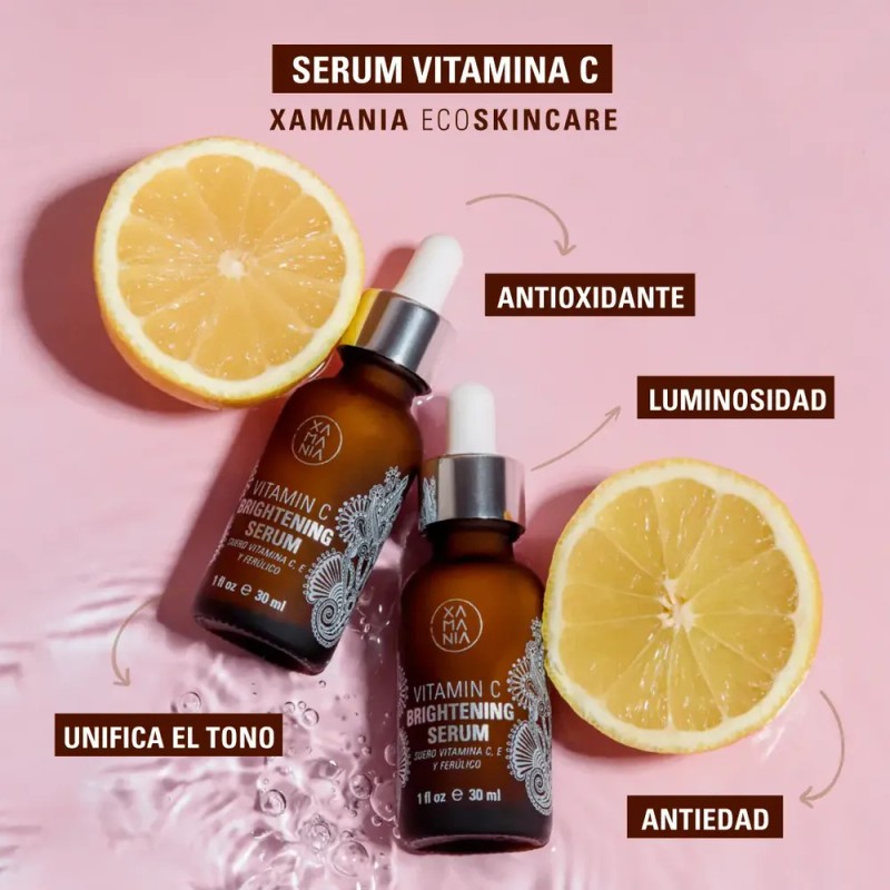 Xamania Serum Vitamina C Antimanchas Aclarante Antiarrugas 30ml