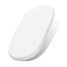 Lisara Baby Bassinet Mattress, 29" x 18" Dual Sided Gel Memory Foam Mattress with Waterproof, Removable and Breathable Ice Silk Cover, Fit for 4moms MamaRoo Sleep Bassinet