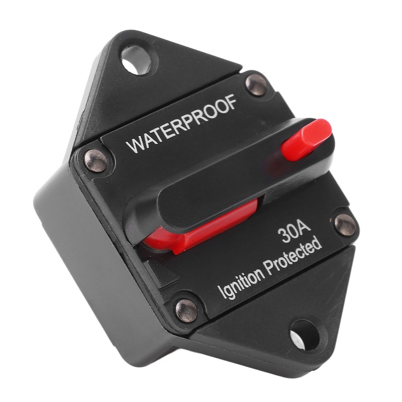 DC 32V Circuit Breaker with Switch Manual Reset Waterproof for