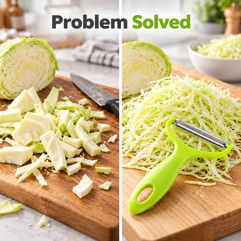 3-Piece Wide-Mouth Vegetable Grater Set with Stainless Steel Blades for