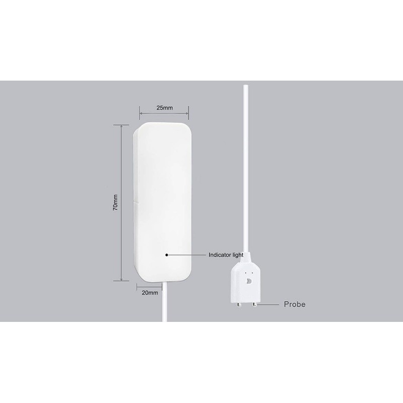 Sone Smart One Wasseralarmsensor mit WiFi, Batteriebetrieb, Smart Life/Tuya App