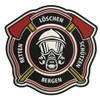Rescue Erase Protect Mountains Fire Brigade Rubber PVC Velcro Patch
