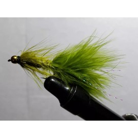 fly-- flies FLY-FLIES (** OLIVE WOOLLY BUGGER-BEADHEA