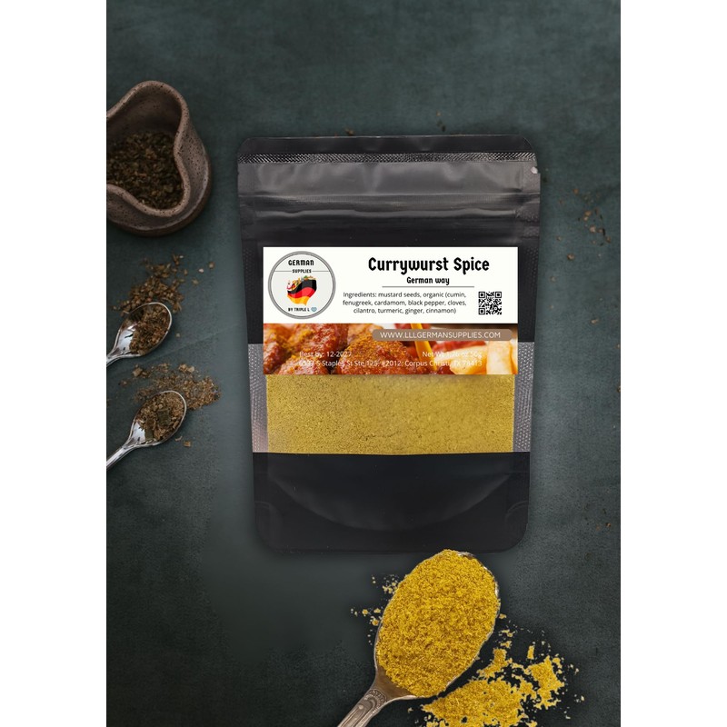 50g (1.76) Currywurst Seasoning - Mild German Curry Powder -