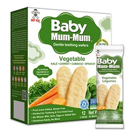 Baby / Toddler Mum Mum Baby Mum-Mum Rice Rusk Teethers 50g (Pack of 6) Vegetable, 6 count