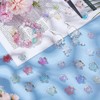 arricraft 200 Pcs Acrylic Flower Beads, 2 Styles Mixed Colors
