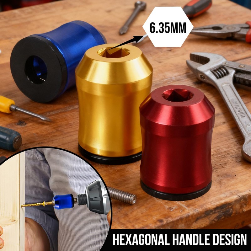 3Pcs Screwdriver Head Magnetic Ring, Screw Ring Set Removable Household