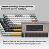 nuphy Air75 V2 Portable 75% Mechanical Keyboard,Wireless Keyboard,Supports Bluetooth/2.4G/USB-C RGB