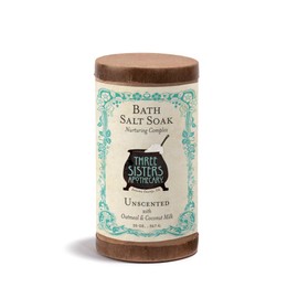 Three Sisters Apothecary 20 oz. Bath Salt Soaks (Unscented with Oatmeal and Coconut Milk)