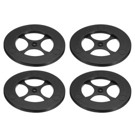 uxcell 4 Pcs Lazy Susan, 7 Inch Turntable Organizer 360 Degree Rotating Ball Bearing Turntable Organizer with Base for Kitchen Cabinet Pantry Organization and Storage, Black