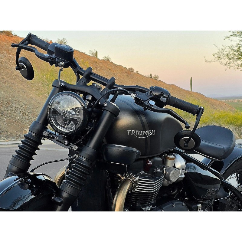 JBSporty ♤ Triumph Speedometer Speedo Relocation ♤ Bobber Bonneville Speedmaster