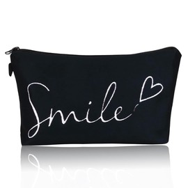 JYNVO "Smile" - Motiv Kosmetiktasche mit Schwammfutter