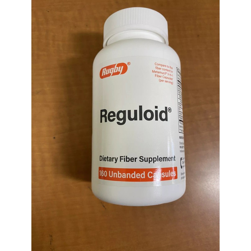 Rugby REGULOID UNBANDED psyllium husk ORAL CAPSULES 160 Ct