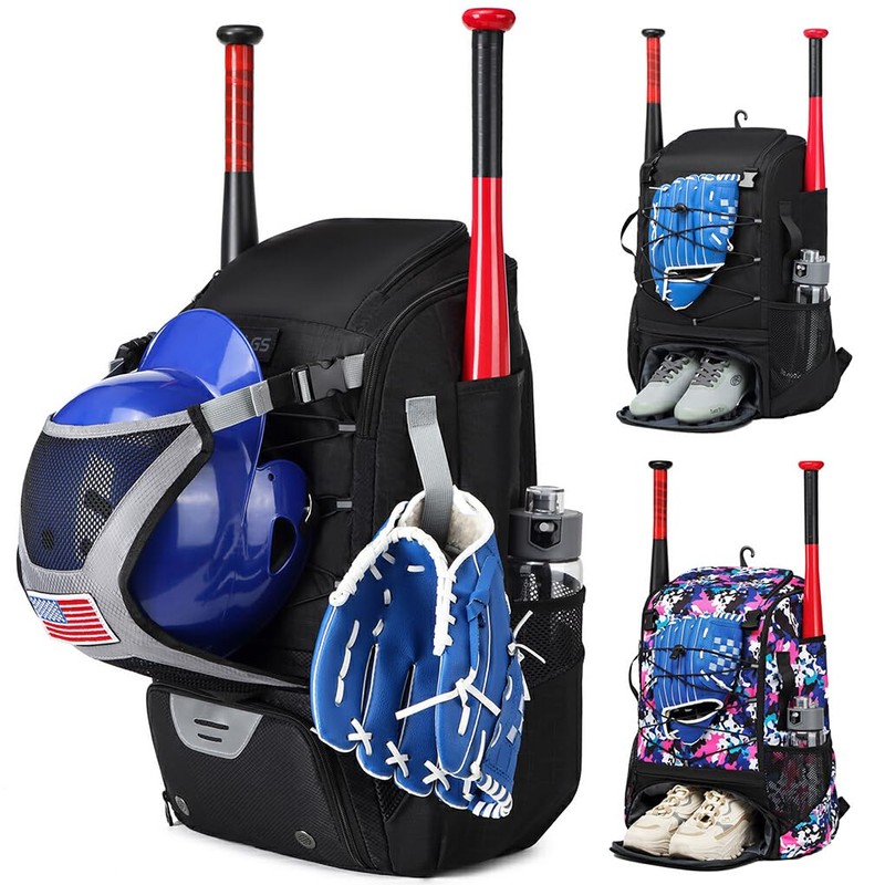 SUIOPPYUW Youth Baseball Bag For Boys 8-12 Large Capacity And