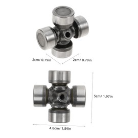 WOONEKY Automotive Joint U Joint for Drive Shaft Cross Bearing for Smooth Handling Easy Installation for Atvs Silver
