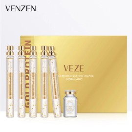 VEZE Gold Protein Peptide Essence Combination Skin Improve Moisturizing 5x15ml