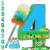 Number 4 Pinata for Birthday Party Decorations, Jungle Dinosaur Piñata