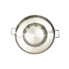 Stainless Steel Comal Pozo Para Tacos (Downward Concave for Frying)