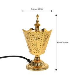 Zerodeko Church Incense Burner Electric Incense Burner Plug in Incense Burner Portable Incense Burner Copper
