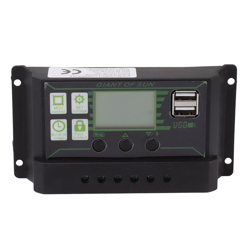 Solar Panel Fan Kit with 30A Controller Polysilicon 10W 18V