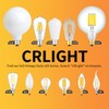 CRLight 4W Candelabra LED Edison Bulb 45W Equivalent 2700K Warm