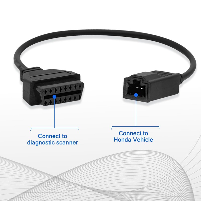 PARANNIC OBD1 to OBD2 Adapter Cable for Honda Vehicles OBD2