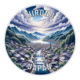 Hirono Japan Souvenir Die Cut Decorative Flat Magnet 2-Inch