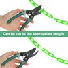 M METERXITY Plastic Barriers Chain, 10Ft Length Green Plastic Waterproof