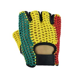 Send Sports Mesh Knit X Grip Training Gloves, STRONG GRIP TRAINING GYM GLOVES WORKOUT BODYBUILDING STRENGTH POWER (Multi Colour, Large)