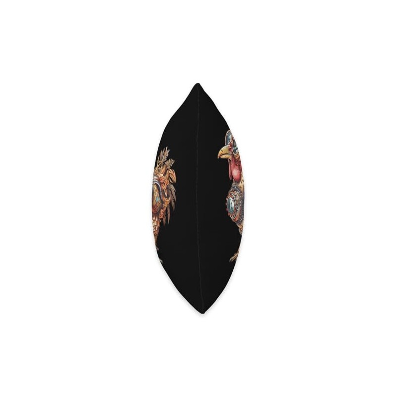 Serama Chicken Steampunk Throw Pillow