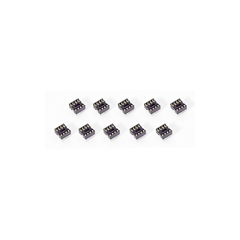 10Stück 8-Pin DIL DIP IC Mikrochip Sockel socket für Arduino
