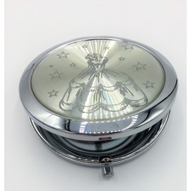 sofia's gift and craft0715 Quinceanera Favors Sweet 16 Double Compact Mirror Set of 12 Silver Princess Recuerdos de quinceanra Espejos