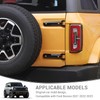 PDKLIN for Bronco Tailgate Hinge Cover Trim Black for Ford