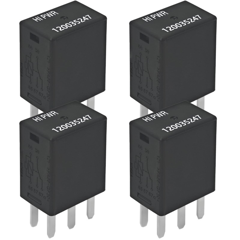 (Pack of 4) 30 Amp Relay 278003828 120035247(Replaces 278002822) -