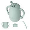 Cuddle Campus 100% Silicone Baby Training Cup, Shatterproof Toddler Sippy