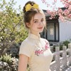 3PCS Cherry Blossom Iron on Patch Embroidered Floral Cherry Blossom