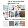 2 x improved curtain rod brackets, no drilling, curtain rod