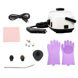 ALL-CARB 2500w 1500ml 110v White Portable High Temperature & High Pressure Steam Cleaner