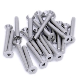 M4 (4mm x 25mm) Hex Socket Countersunk Machine Screw (Bolt) - Stainless Steel (A2) (Pack of 20)
