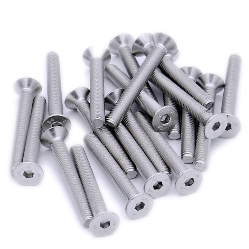 M4 (4mm x 25mm) Hex Socket Countersunk Machine Screw (Bolt)