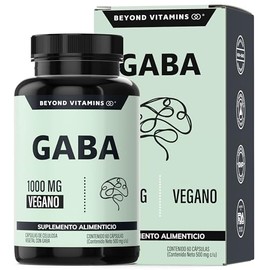 Beyond Vitamins Gaba 1000 Cápsulas Tecnología Vegana Ácido Gamma Aminobutírico Rellenos Ingredientes Innecesarios