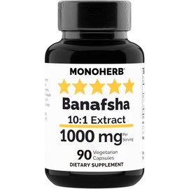MONOHERB Banafsha Extract 1000 mg - 90 Vegetarian Capsules